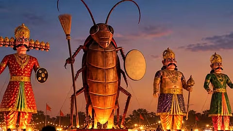
கரப்பான்பூச்சி பொம்மை எரிப்பில் உள்நோக்கம் எதுவும் இல்லை... விழா அமைப்பாளர்கள் விளக்கம்
