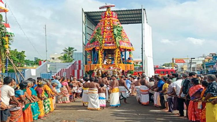 மாமல்லபுரம் தலசயன பெருமாள் கோவிலில் பூதத்தாழ்வார் உற்சவம்: கோலாகலமாக நடைபெற்ற திருத்தேரோட்டம்