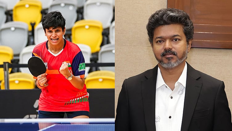 பாரா ஆசிய விளையாட்டு: டேபிள் டென்னிசில் வெண்கலப் பதக்கம் வென்ற தமிழக வீராங்கனைக்கு முதல்-அமைச்சர் விஜய் வாழ்த்து