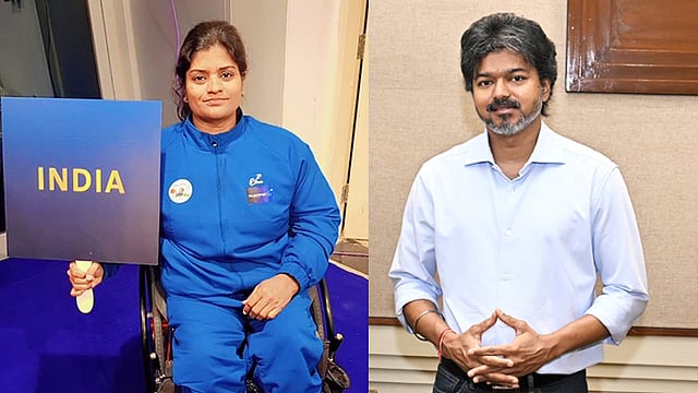 பாரா ஆசிய விளையாட்டு: வலுதூக்குதல் போட்டியில் வெள்ளி வென்ற தமிழக வீராங்கனைக்கு முதல்-அமைச்சர் விஜய் வாழ்த்து