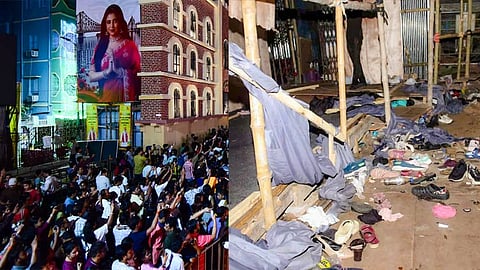 கொல்கத்தாவில் துர்கா பூஜை பந்தலில் நெரிசல்