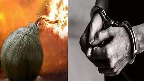 நெல்லையில் நாட்டு வெடிகுண்டு வெடிக்க முயன்ற வாலிபர் கைது.