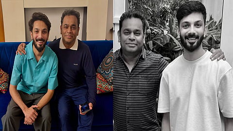 ஏ.ஆர்.ரகுமானுடன் இசையமைப்பாளர் அனிருத் சந்திப்பு