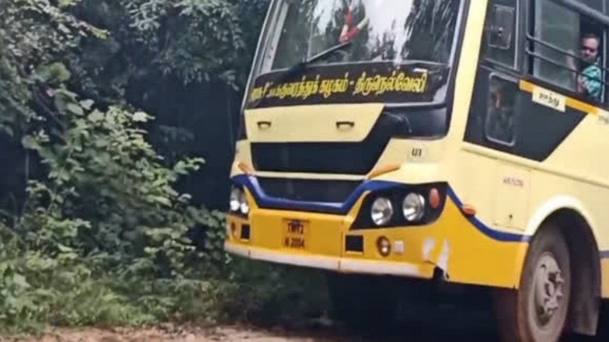 கன மழை எச்சரிக்கையாக மாஞ்சோலைக்குச் செல்லும் அரசுப் பேருந்து நிறுத்தம்