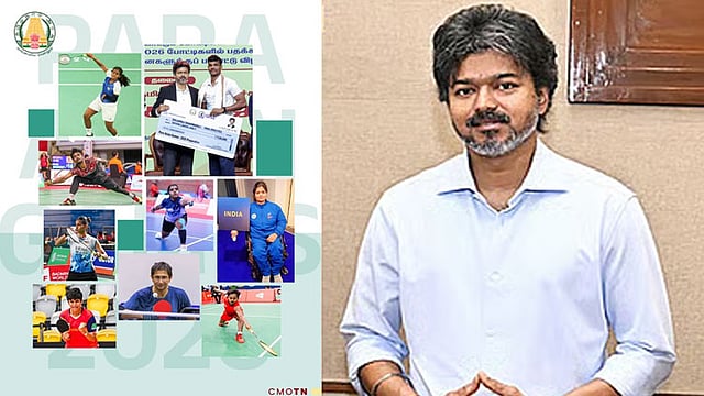 பாரா ஆசிய விளையாட்டில் பதக்க வேட்டை: தமிழ்நாட்டு வீரர், வீராங்கனைகளுக்கு முதல்-அமைச்சர் விஜய் வாழ்த்து