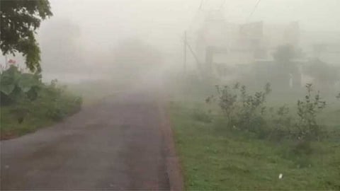 தமிழ்நாட்டின் பல்வேறு பகுதிகளில் கடும் பனி மூட்டம்