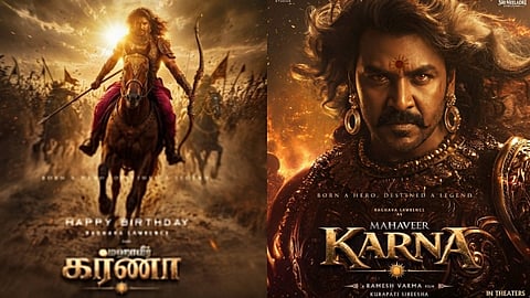 
ராகவா லாரன்ஸ் பிறந்தநாளில் வெளியான ‘மஹாவீர் கர்ணா’ சிறப்பு போஸ்டர்!