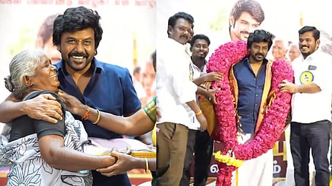 50-வது பிறந்தநாள்:  பெண்களுக்கு பட்டுப் புடவை வழங்கிய நடிகர் ராகவா லாரன்ஸ்