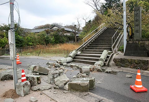 ஜப்பானின் மேற்கே தொடர்ச்சியாக ஏற்பட்ட நிலநடுக்கங்கள்; ரிக்டரில் 5.8 ஆக பதிவு