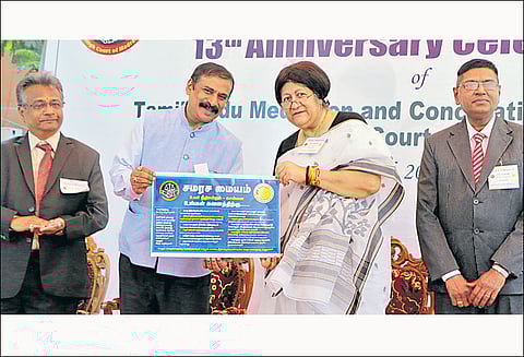 சமரச மையங்களால் நிலுவை வழக்குகள் குறைந்துள்ளன தலைமை நீதிபதி பேச்சு