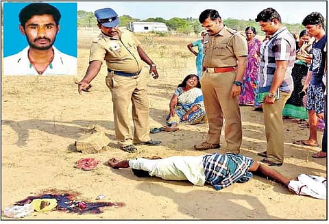 வடமதுரை அருகே பயங்கரம் லாரி டிரைவர் அடித்து கொலை