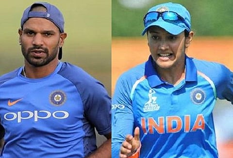 அர்ஜூனா விருதுக்கு ஷிகர் தவான், ஸ்மிரிதி மந்தணா பெயர்கள் பரிந்துரை