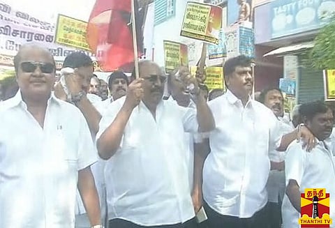குட்கா விவகாரம்: டிஜிபி அலுவலகத்தை முற்றுகையிட முயற்சித்த திமுகவினர் கைது
