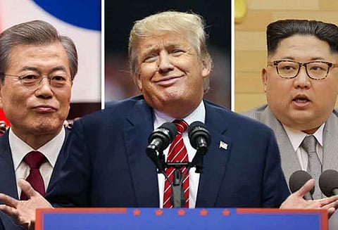 கொரிய தீபகற்பத்தில் அணு ஆயுதங்களை முழுமையாக கைவிட முடிவு: வட, தென் கொரிய தலைவர்களுக்கு டிரம்ப் பாராட்டு