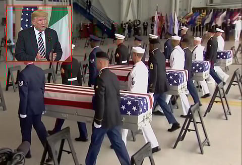 கொரிய போரில் உயிரிழந்த வீரர்களின் உடல்களை ஒப்படைத்த கிம்முக்கு டிரம்ப் நன்றி