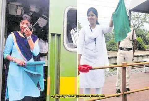 ரெயிலை ஓட்டிய பெண்கள்