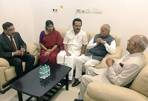 திமுக தலைவர் கருணாநிதி விரைவில் குணமடைய வாழ்த்துகிறேன் - ஜனாதிபதி ராம்நாத் கோவிந்த்