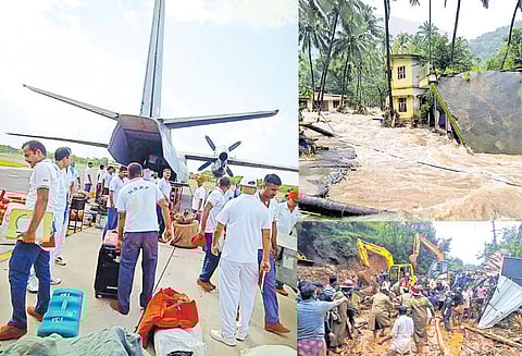 கனமழையால் பாதிப்பு: தேசிய பேரிடர் மீட்பு படையினர் கேரளா விரைந்தனர்
