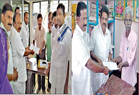 ஆண்டிப்பட்டி, கம்பம் பகுதிகளில் கூட்டுறவு சங்க தலைவர் பதவிக்கான தேர்தல்