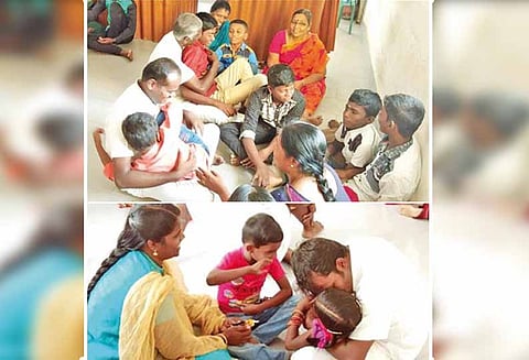 பாளையங்கோட்டை மத்திய சிறையில் மனைவி, குழந்தைகளுடன் பேசி மகிழ்ந்த கைதிகள்