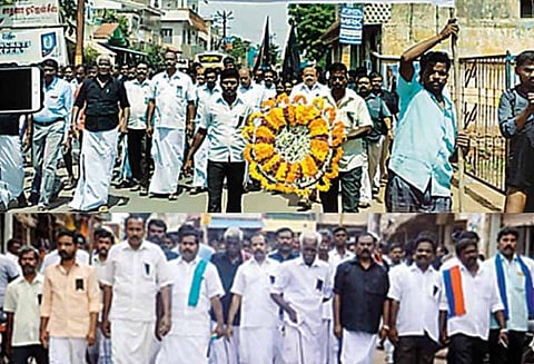 கருணாநிதிக்கு அனைத்து கட்சியினர் அஞ்சலி