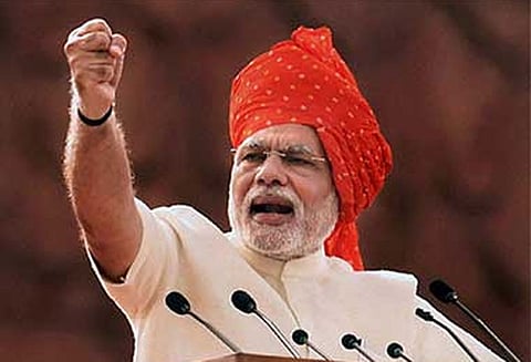 சுதந்திர தின உரை: பாரதியார் கவிதையை மேற்கோள் காட்டிய மோடி