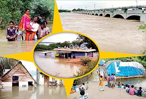 கொள்ளிடம் ஆற்றில் வெள்ளப்பெருக்கு; 200 வீடுகளுக்குள் தண்ணீர் புகுந்தது