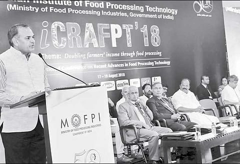 விவசாயிகளின் வருமானத்தை இரட்டிப்பு ஆக்குவதே மத்தியஅரசின் நோக்கம் - மத்திய உணவு பதப்படுத்துதல் அமைச்சக செயலாளர்