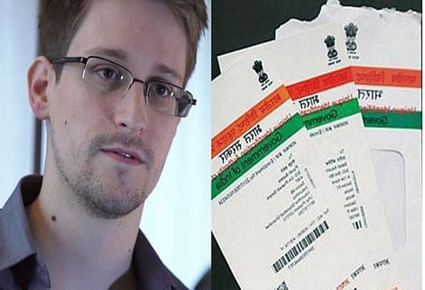 ஆதார் தகவலை தவறாக பயன்படுத்தினால் அபராதம் விதியுங்கள்; அரசுக்கு ஸ்னோடென் வேண்டுகோள்