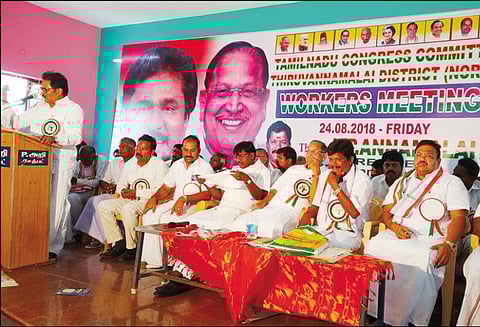 மத்தியிலும், மாநிலத்திலும் காங்கிரஸ் கட்சி ஆதரவில்லாமல் யாரும் ஆட்சி அமைக்க முடியாது - திருநாவுக்கரசர்