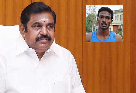 ஆசிய விளையாட்டு போட்டி: வெள்ளி வென்ற ஆரோக்கிய ராஜிவுக்கு ரூ.30 லட்சம் பரிசுத்தொகை - முதலமைச்சர் பழனிசாமி அறிவிப்பு