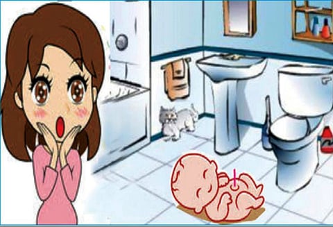 பல்லடம் அருகே பரபரப்பு: நூல் மில்லில் குழந்தையை பெற்றுபோட்டு விட்டு பெண் ஓட்டம்