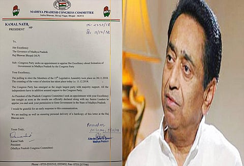 மத்திய பிரதேசம்: ஆளுநருக்கு காங்கிரஸ் மாநில தலைவர் கமல்நாத் கடிதம்