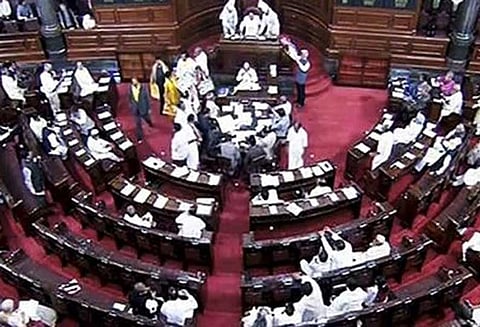 மேகதாது விவகாரம்; அ.தி.மு.க. எம்.பி.க்கள் அமளியால் மாநிலங்களவை 12 மணி வரை ஒத்திவைப்பு