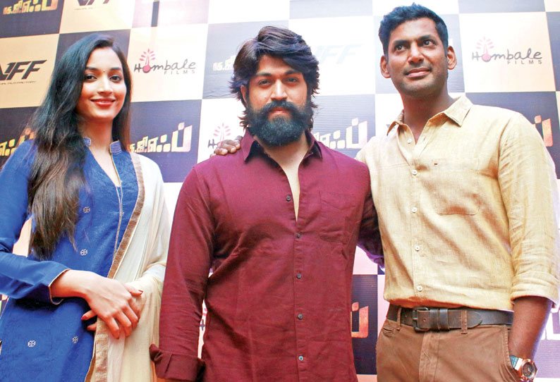 ‘கே.ஜி.எப்’ படம் மூலம் கன்னட நடிகரை தமிழில் அறிமுகப்படுத்திய விஷால்