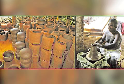 பொங்கல் பண்டிகையை முன்னிட்டு மண்பானை, அடுப்பு தயாரிக்கும் பணிகள் தீவிரம்