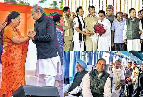 ராஜஸ்தான், மத்தியபிரதேசம், சத்தீஷ்கார் மாநிலங்களில் காங்கிரஸ் முதல்-மந்திரிகள் பதவி ஏற்றனர் - ம.பி.யில் விவசாய கடனை ரத்துசெய்து கமல்நாத் முதல் உத்தரவு