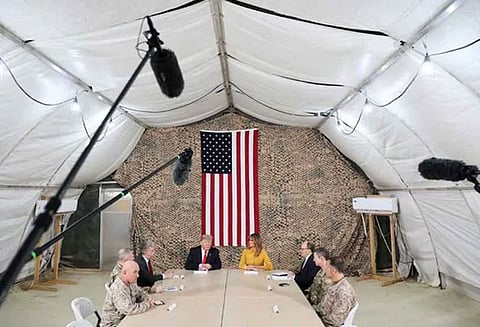 ஈராக்கிற்கு திடீர் பயணம் மேற்கொண்ட டொனால்டு டிரம்ப்