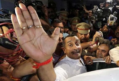 பாஜக எம்.எல்.ஏ. கற்பழிப்பு வழக்கில் திடீர் திருப்பம் பாதிக்கப்பட்ட பெண் மீது வழக்குப்பதிவு