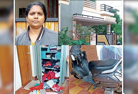 தோழியின் வீட்டுக்குள் புகுந்த கொள்ளையர்களை அரிவாளுடன் சென்று விரட்டிய பெண்