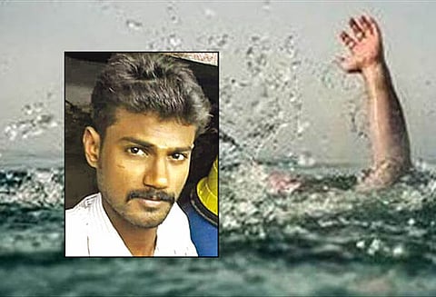 ஓட்டப்பிடாரத்தில் குளத்தில் மூழ்கி தொழிலாளி பலி