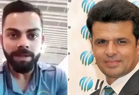 உணவகம் ஒன்றை துவங்கியுள்ள பாகிஸ்தான் நடுவர் அலீம் தாருக்கு விராட் கோலி வாழ்த்து