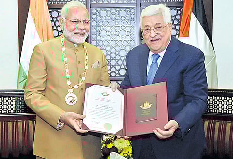 இந்தியா-பாலஸ்தீனம் இடையே 6 முக்கிய ஒப்பந்தங்கள் கையெழுத்து