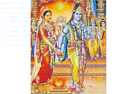 திருமணத்தில் வைக்கப்படும் 7 அடிகள்