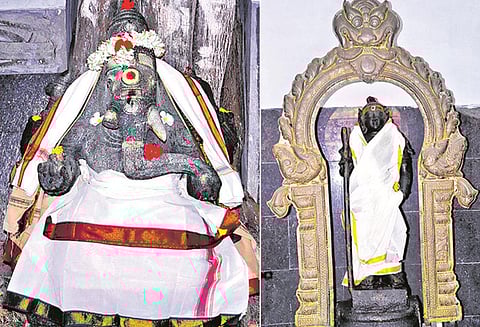 கணபதியின் கற்சிலையில் நாடித்துடிப்பு