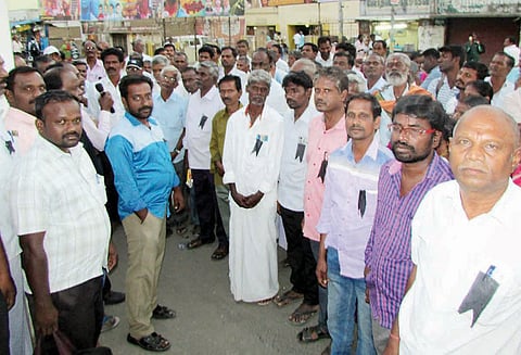 ஊரக அஞ்சல் ஊழியர் சங்கத்தினர் ஆர்ப்பாட்டம்