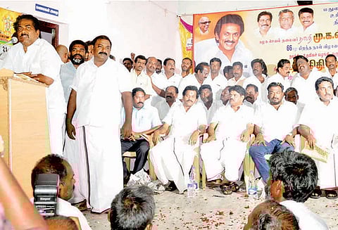 உசிலம்பட்டியில் தி.மு.க. செயல்வீரர்கள் கூட்டம்