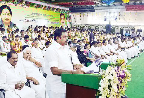 அ.தி.மு.க. ஆட்சியை கவிழ்க்க நினைப்பது ஒருபோதும் நடக்காது எடப்பாடி பழனிசாமி பேச்சு