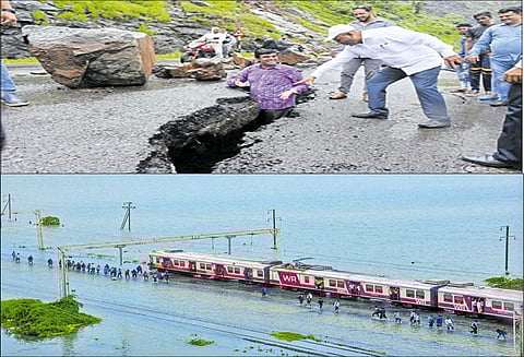 மும்பையில் இயல்பு வாழ்க்கை திரும்புகிறது - மீண்டும் கனமழை எச்சரிக்கையால் பொதுமக்கள் பீதி