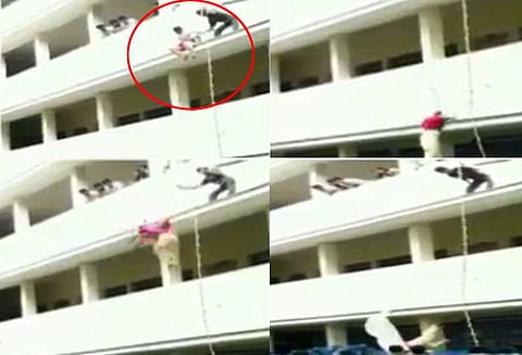 கோவையில் தனியார் கல்லூரியில் பயிற்சியின் போது பயிற்சியாளர் தள்ளியதால் மாணவி உயிரிழப்பு